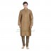 Kurta pyjama- Dupain silk fabric in Yellow Metal color Kurta pyjama- Dupain silk fabric in Yellow Metal color